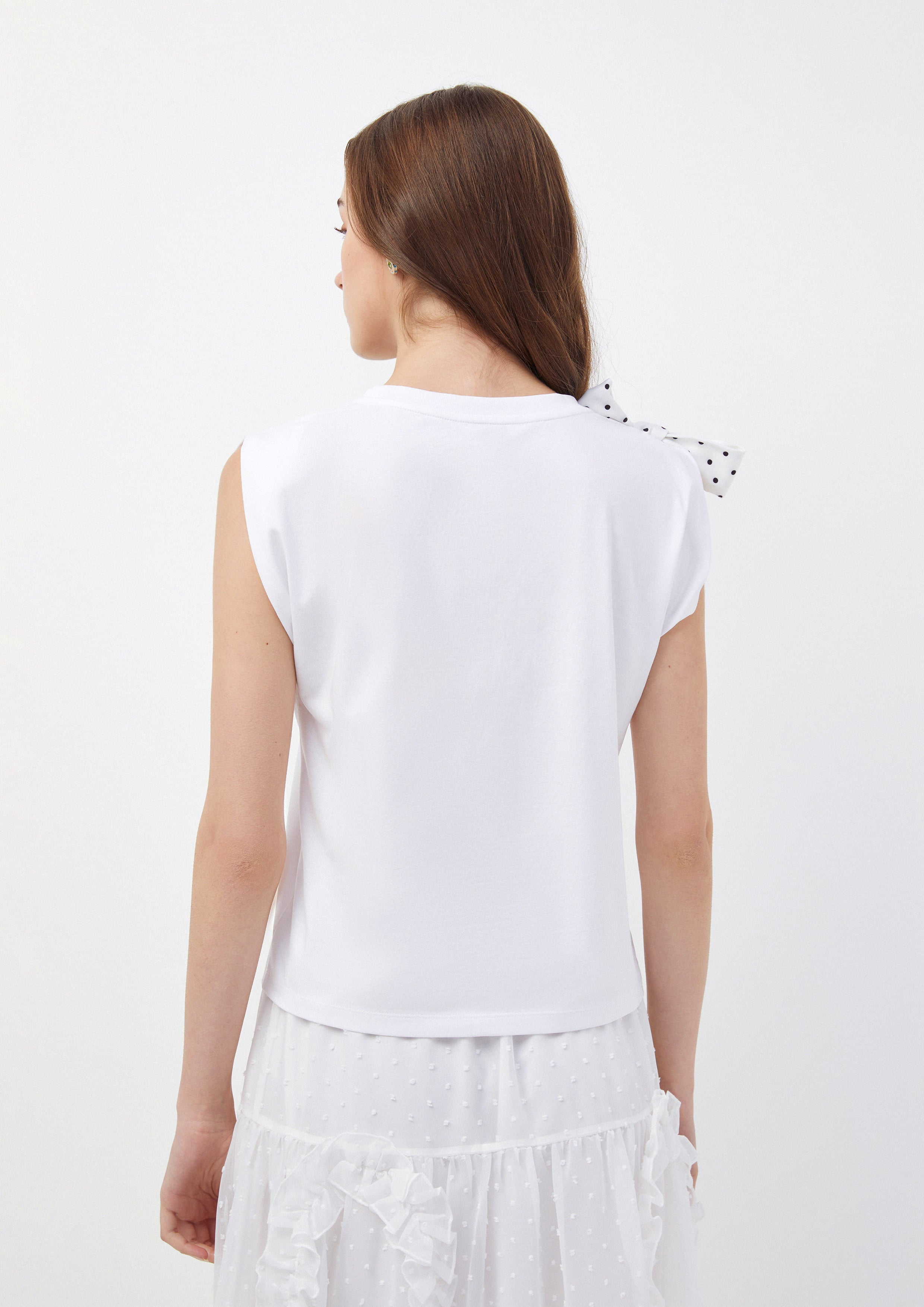 เสื้อยืด ประดับโบว์ Time To Grown Up