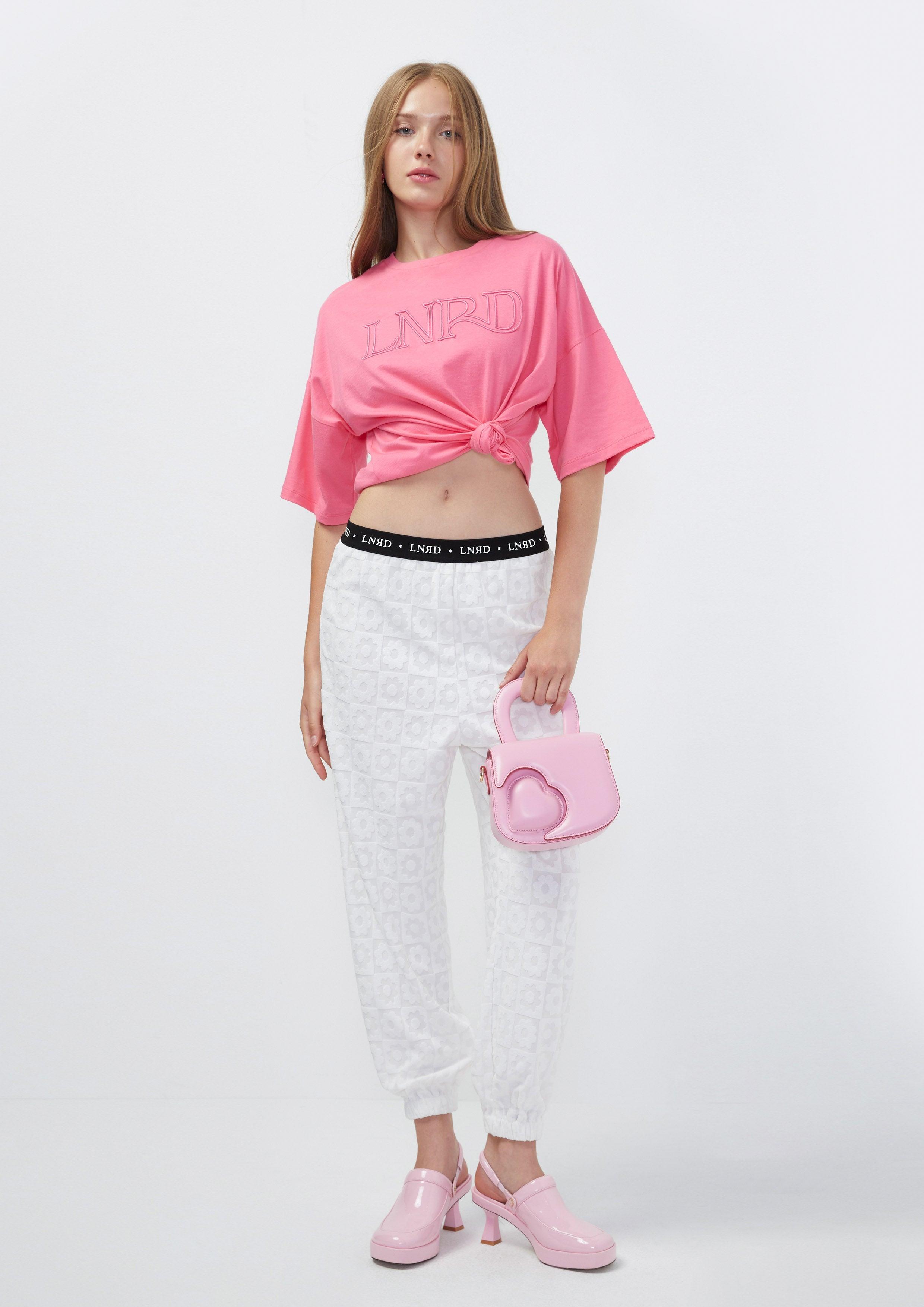 Summer Basic 2023 Sleeveless Crop T-Shirt Pink