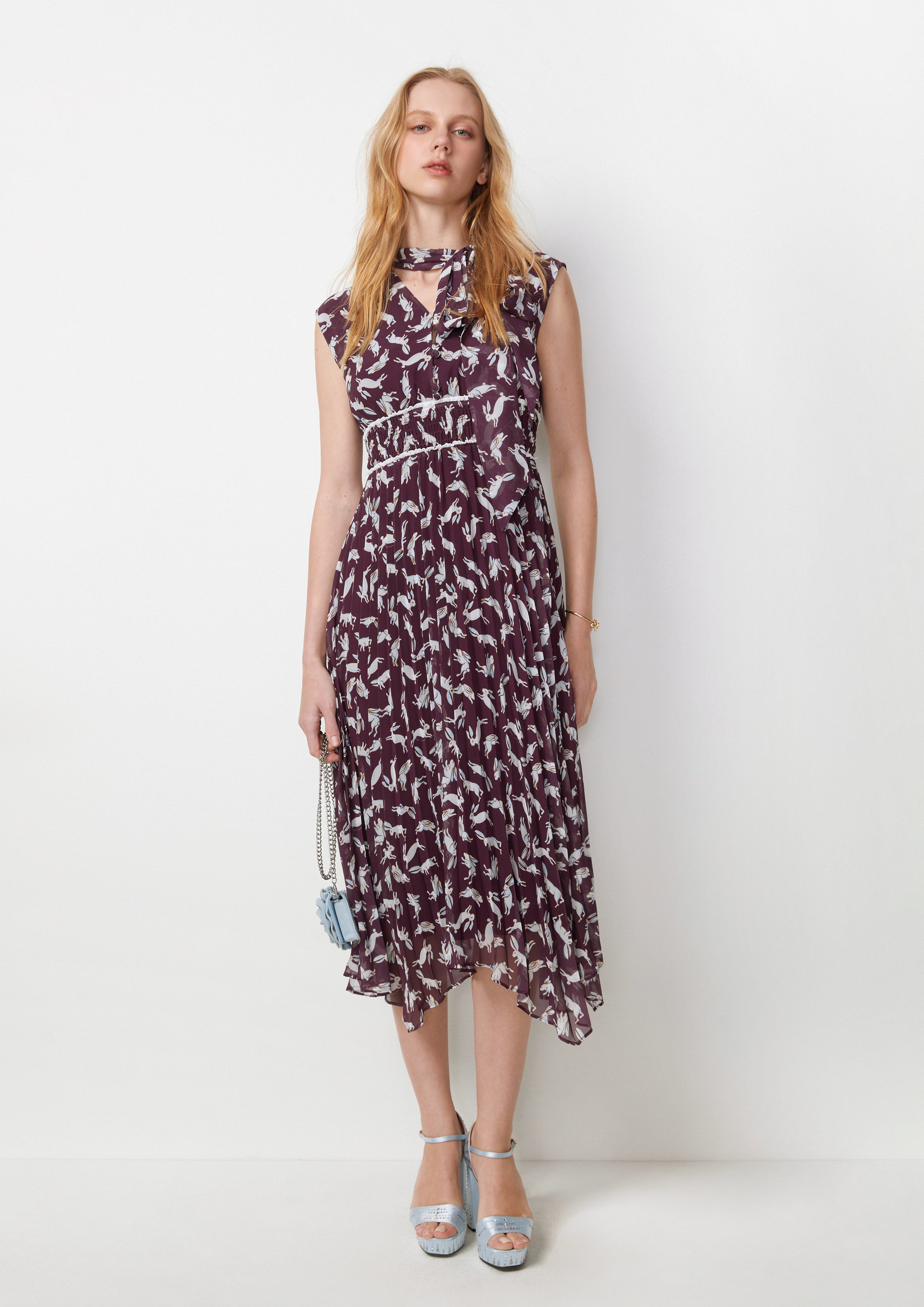 Bunnies Monogram Sleeveless Midi Dress Best Bunnies