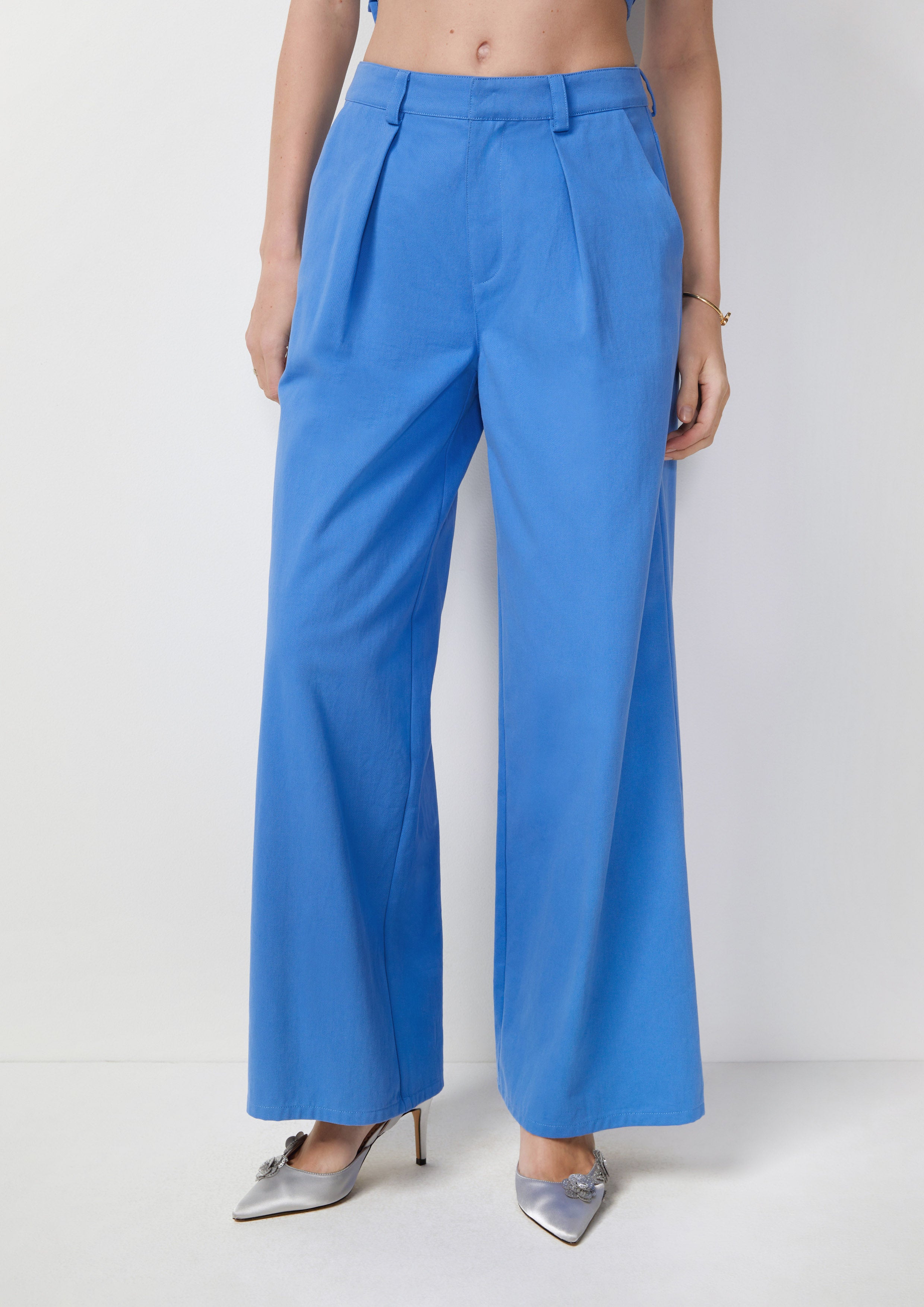 High Waist Wide Leg Trousers Best Bunnies