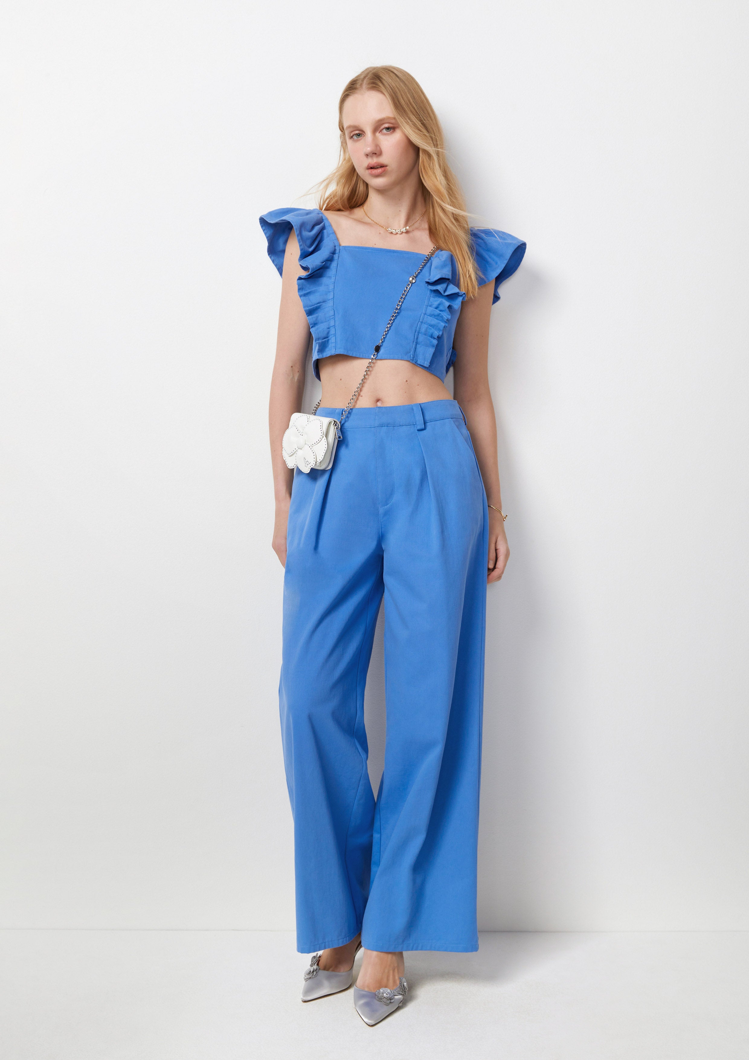 High Waist Wide Leg Trousers Best Bunnies