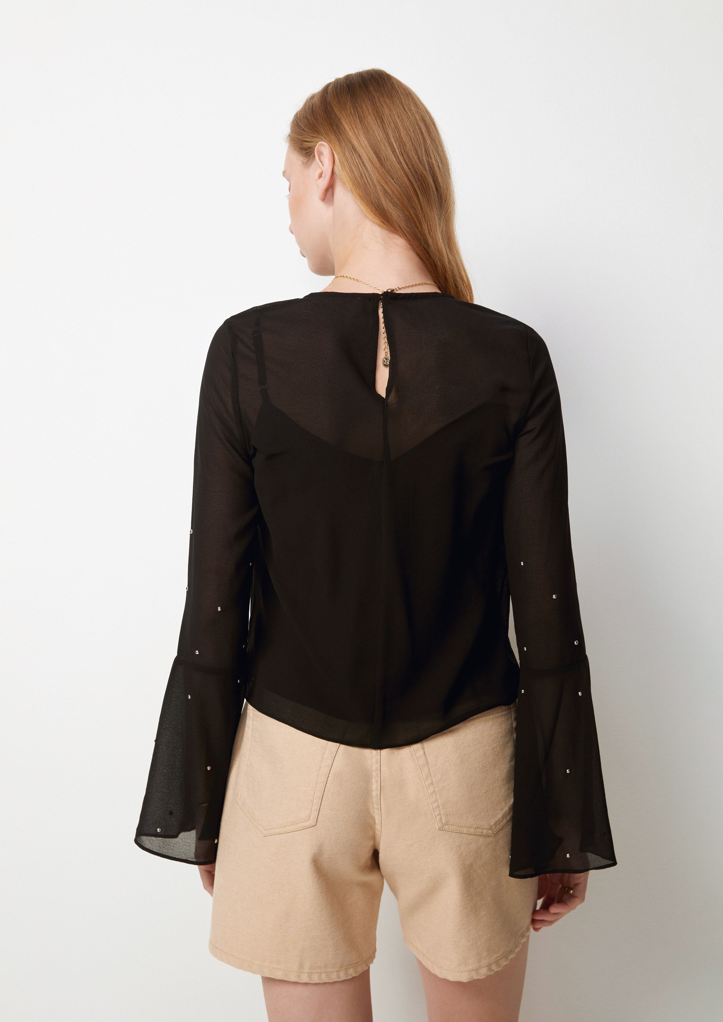 Crystal Bell Sleeve Blouse Too Cool For School