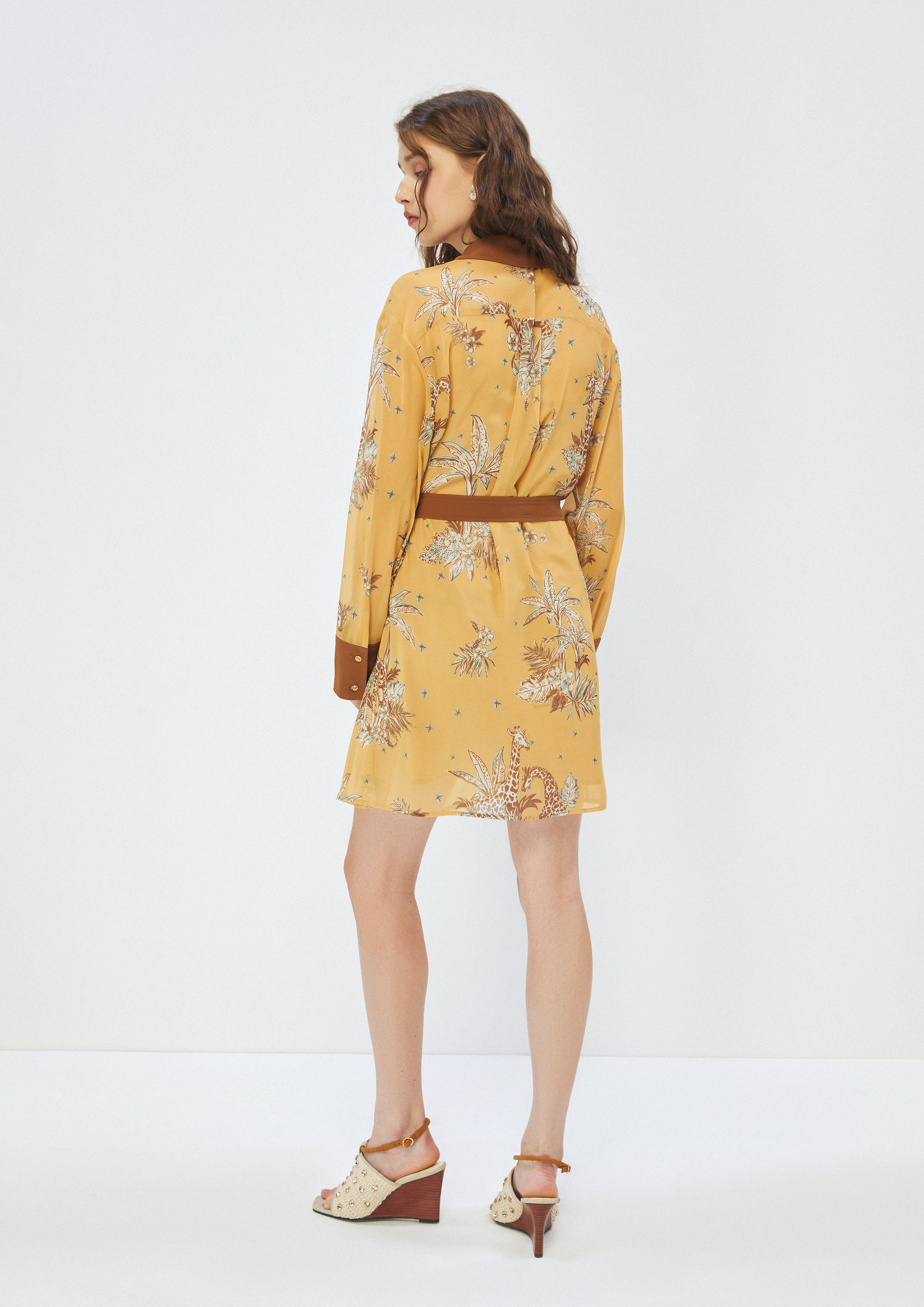 Floral Shirt Dress Posh Escapade