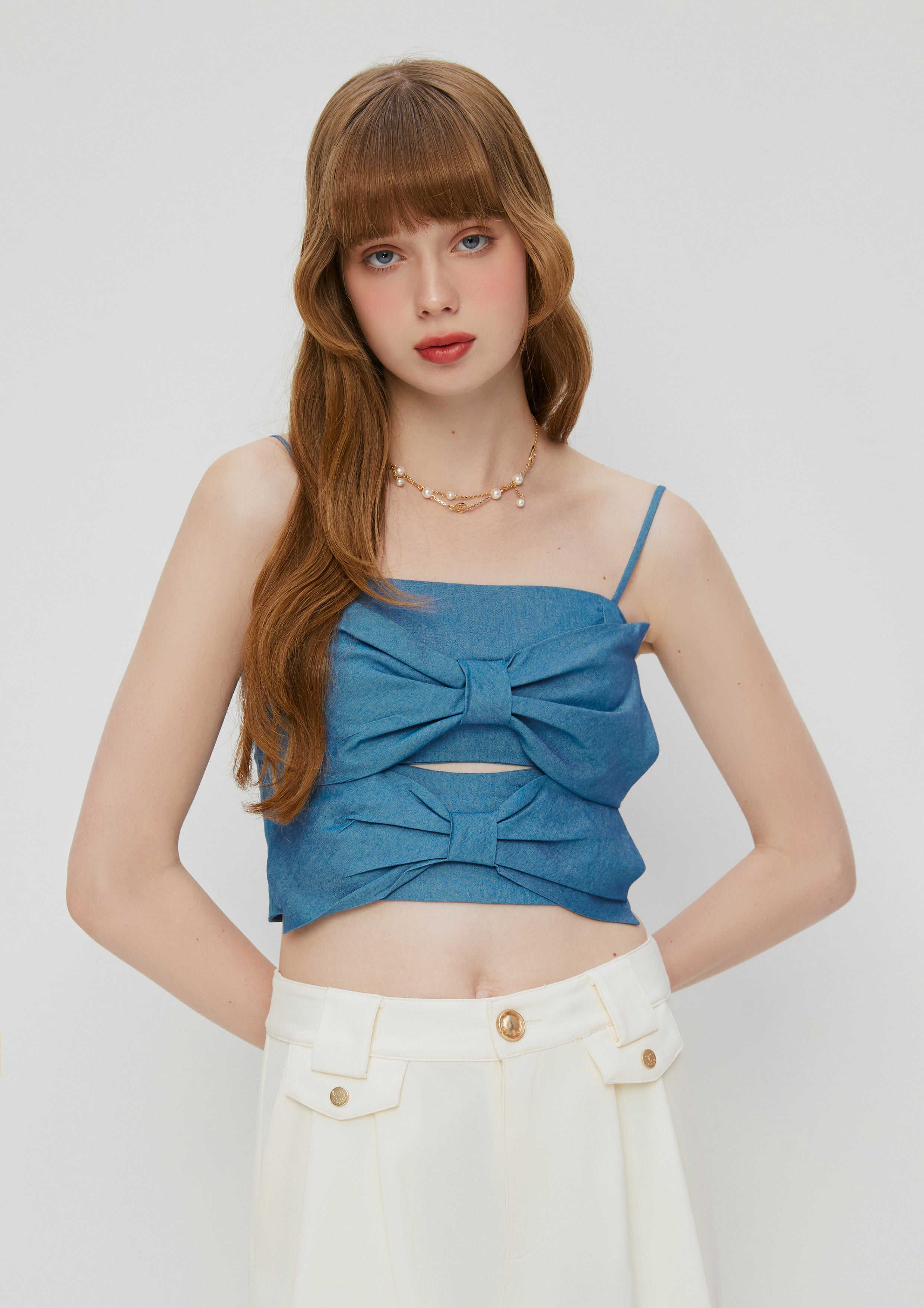 Spaghetti Strap Bow Top Roar Of Serengeti