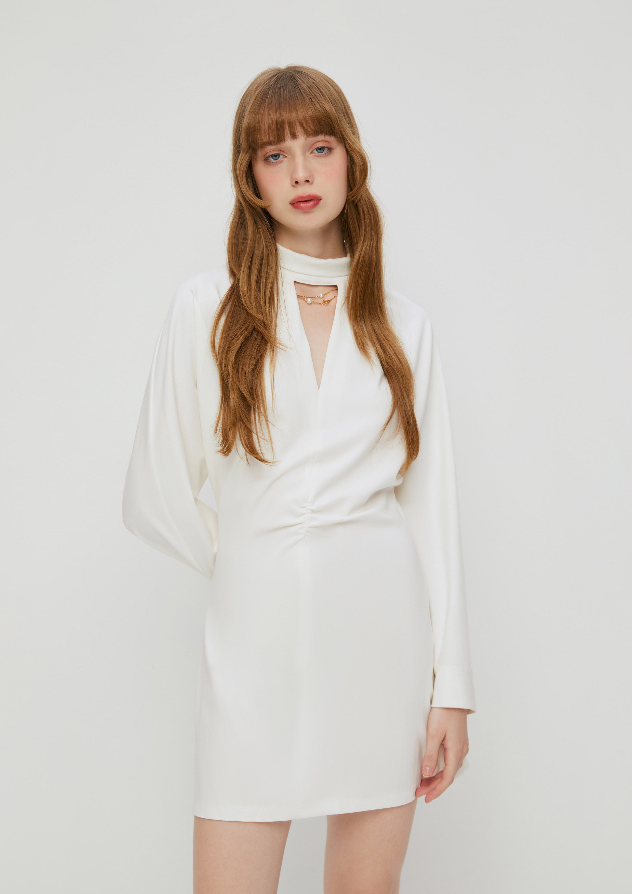 V Cut Out Mini Dress