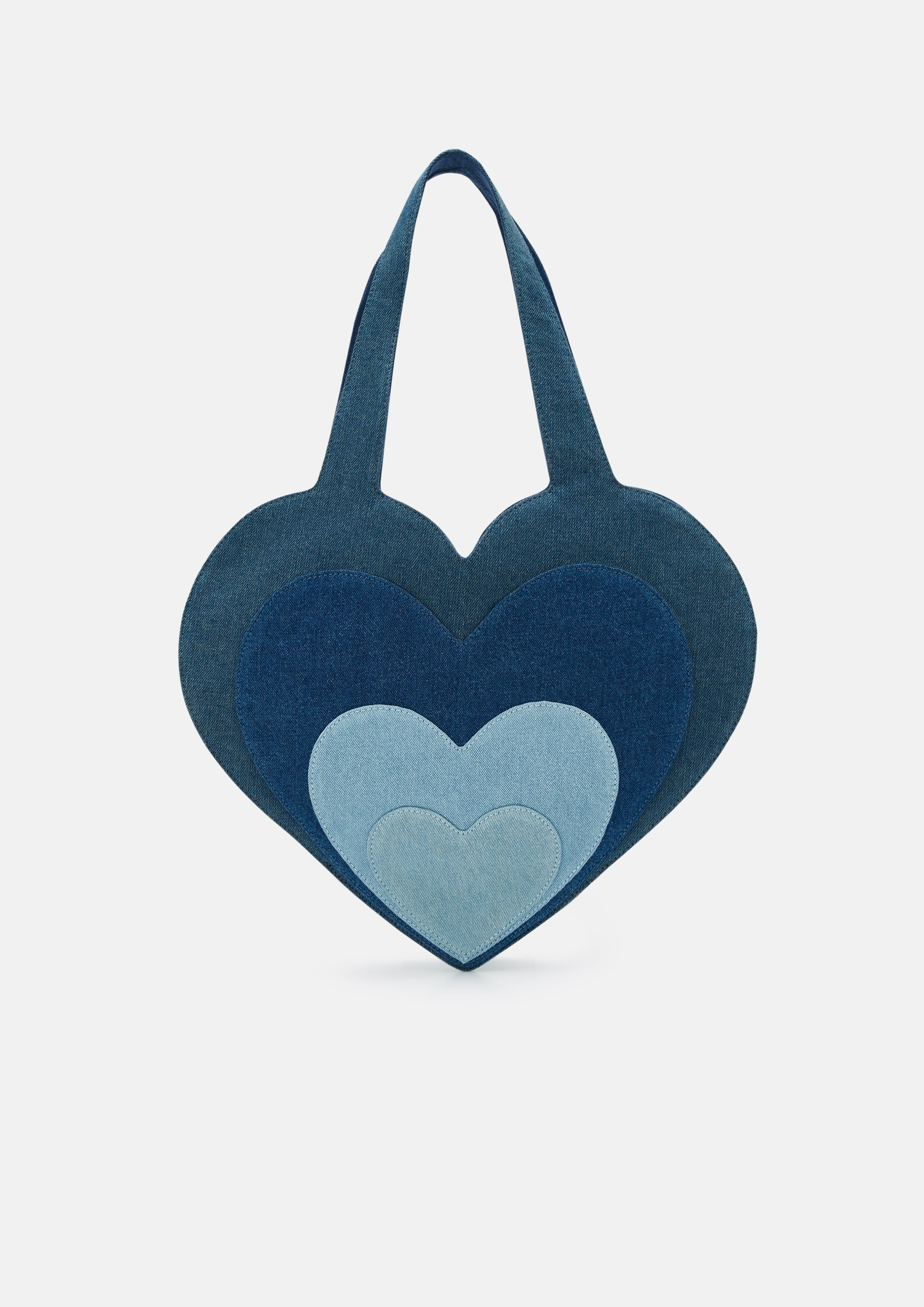 Heartaru Layer Denima Tote Bag